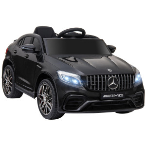 Aosom 12V Toddler Ride On Car With Remote Control Mercedes Benz Amg Glc63S Coupe Electric Car With 2 Speed Mp3 Player Light