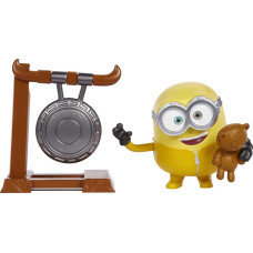 Minions Rise Of Gru Bob Button Activated Action Figure Approx 4In With Gong Teddy Bear Accessories Gift For Kids Ages 4 Yea