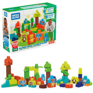 Mega Bloks Woodland Friends Preschool Building Set Plantbased Blocks Multicolor