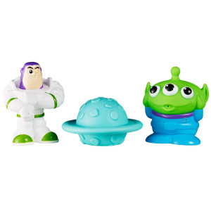 The First Years DisneyPixar Toy Story Bath Toys - Buzz Lightyear, Alien, and Planet - Squirting Kids Bath Toys for Sensory Play - 6-18 Months - 3 count