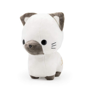 Bellzi Siamese Cat Cute Stuffed Animal Plush Toy Adorable Brown And White Pet Kitty Plushies And Gifts Perfect Present For K