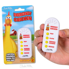 Archie Mcphee Emergency Chicken Electronic Sound Maker Gag And Practical Joke Toys Standard White