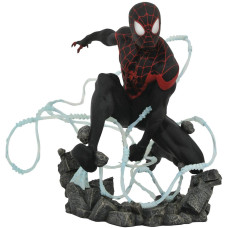 Marvel Premier Collection Mile Morales Spiderman Statue Multicolor 9 Inches