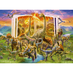 Ravensburger 12905 Dino Dictionary 300 Piece Puzzle For Kids Every Piece Is Unique Pieces Fit Together Perfectly