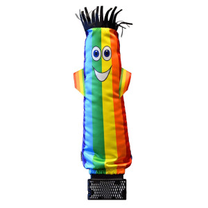 Lookourway Mini Air Dancers Inflatable Tube Man Set Desktop Size Rainbow