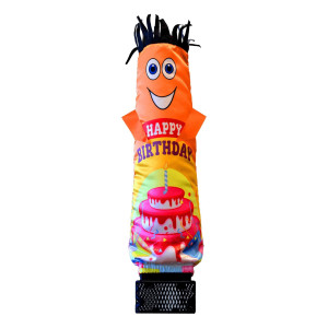 Lookourway Mini Air Dancers Inflatable Tube Man Set Desktop Size Happy Birthday