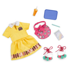 Glitter Girls Play Food Drivethru Outfit An Order Of Friendship Roller Skates And Dress 14Inch Doll Clothes And Access