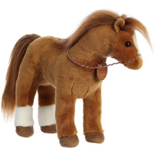 Breyer Aurora Exquisite Quarter Horse Stuffed Animal Realistic Detailing Imaginative Play Brown 13 Inches