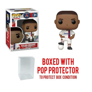 Kylian Mbapp Fun Ko Pop Football Vinyl Figure 1 Compatible Graphic Protector Bundle 031 42796 B