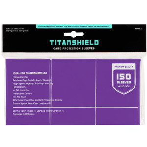 Titanshield 150 Sleevespurple Standard Size Board Game Trading Card Sleeves Deck Protector