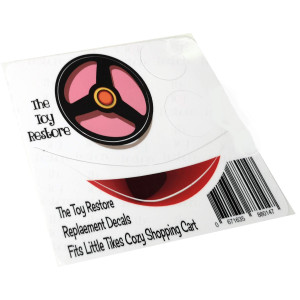 The Toy Restore Replacement Sticker Fits Little Tikes Cozy Coupe Shopping Cart Pink