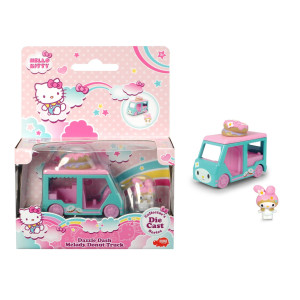 Dickie Toys 253241002 Hello Kitty Dazzle Dash Melody Donut Toy Car With Removable Vehicle Length 6 Cm Figure Size 25 Cm Ag