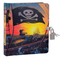 Mollybee Kids Pirate Glow In The Dark Lock And Key Diary For Kids 208 Pages Measures 625 Inches By 55 Inches