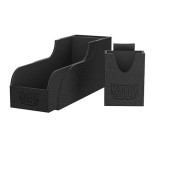 Arcane Tinmen ATM40406 Dragon Shield Durable Leather Deck Box Black - 300 count