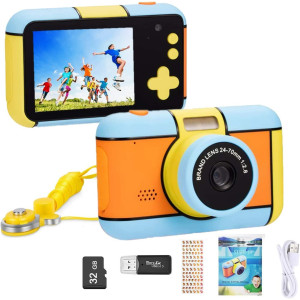 Kids camera child Digital camera 24 LcD 1080P HD Video camera for children Boys girls Toddles 3-10 Years, 32g SD Included