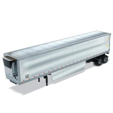 53' Reefer Refrigerated Van Trailer Chrome Transport Series 1/50 Diecast Model By Diecast Masters 91022