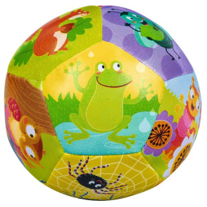 Moses 16122 Crawling Beetle Softball For Little Ones Baby Ball With Soft Filling For Babies From 3 Months Colourful