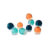 Boon JELLIES Suction cup Bath Toys - Baby Sensory Toys - Navycoral - Ages 12 Months and Up - 9 count