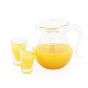 Odoria 112 Miniature Orange Juice Pitcher Dollhouse Decoration Accessories