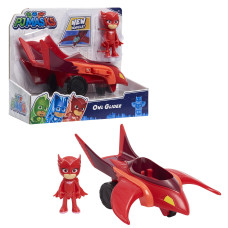 Pj Masks Owlette And Owl Glider 2Piece Articulated Action Figure And Vehicle Set Red Kids Toys For Ages 3 Up By Just Play