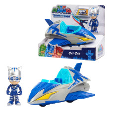 Pj Masks Save The Sky Catcar 3Inch Catboy Figure And Vehicle Blue Pretend Play Kids Toys For Ages 3 Up By Just Play