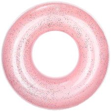 Moko Swim Rings With Glitter 120Cm Diameter Inflatable Pool Float Swimming Pool Float Tube Round Shaped Swimming Tube Water Fun