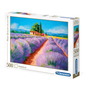 Clementoni 35073 Collection Puzzle Lavender Scent 500 Pieces Made In Italy Jigsaw Puzzles For Adult