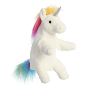 Aurora Interactive Hand Puppet Unicorn Stuffed Animal Storytelling Adventures Playful Learning Multicolor 12 Inches