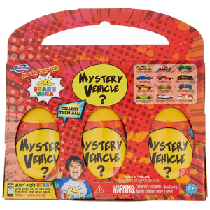 Jada Toys Ryans World Mystery Egg Vehicles 3 Pack Multi Model 83553