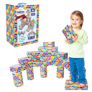 Deluxe Jumbo Cardboard Blocks 42Pack Extrathick Cardboard Building Blocks Mini Whale Paper Brick Toy