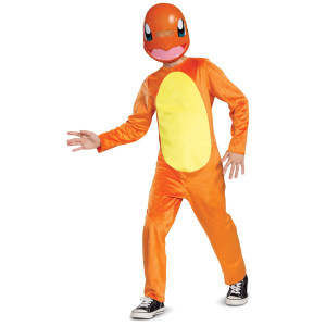 Pokemon Charmander Kids Costume Childrens Classic Character Outfit Child Size Large 1012 Orange