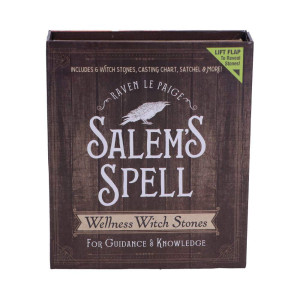 Nemesis Now Salems Spell Kit Set Of Six Witches Wellness Stones In Decorated Box Brown One Size