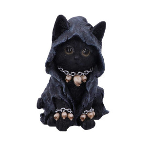 Nemesis Now Feline Cloaked Grim Reaper Cat Figurine Polyresin Black 16Cm