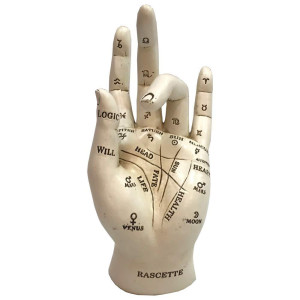 Nemesis Now Palmistry Chriomancy Fortune Telling Hand Figurine Polyresin White177Cm