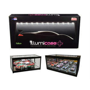 Collectible Display Show Case Illumicase With Led Lights And Mirror Base And Back For 164 143 132 124 118 Scale Models By