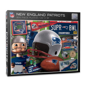 Youthefan Nfl New England Patriots Retro Series Puzzle 500 Pieces