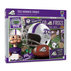 YouTheFan TCU Horned Frogs 500-Piece Retro Puzzle