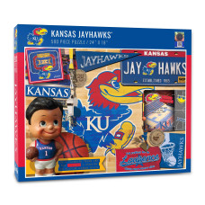 Youthefan Ncaa Kansas Jayhawks Retro Series Puzzle 500 Pieces