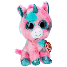Ty UK Ltd 36313 gumball Unicorn - Beanie Boos Plush Toy, Multicoloured, 15cm