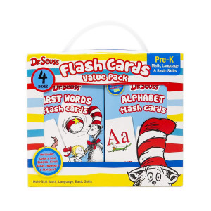 Leap Year Dr Seuss 4In1 Educational Flash Cards Value Pack Abcs Alphabet First Words Colors Shapes And Numbers For