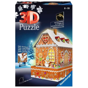 Ravensburger Gingerbread House 216 Piece 3D Jigsaw Puzzle For Kids And Adults 11237 Great For Any Birthday Holiday Or Spec