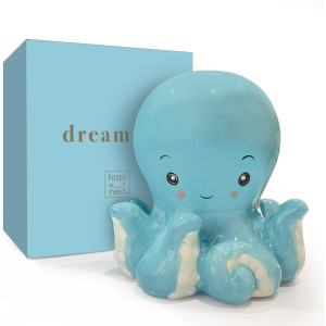 Hapinest Ceramic Octopus Piggy Bank For Boys And Girls Nautical Nursery Decor And Gifts