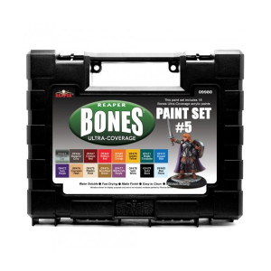 Reaper Master Series Bones Ultracoverage Acrylic Paint Set 5 Miniatures