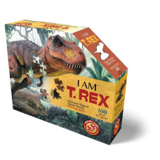 E11Even Llc Madd Capp Puzzles Jr I Am Trex 100 Pieces Animal Shaped Jigsaw Puzzle 884014