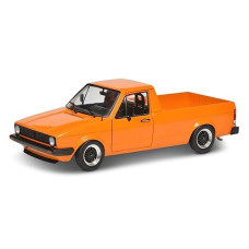 Solido S1803502 Volkswagen 1:18 1982 Vw Caddy Mk1 Custom-Orange, Black