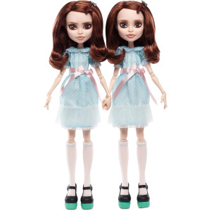 Monster High The Shining Grady Twins Collector Doll 2Pack 2 Collectible Dolls 10Inch In Fashions And Filminspired Accessor