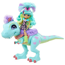 Cave Club Rockelle Doll And Tyrasaurus Dinosaur Pal Playset With Accessories Gift For 4 Year Olds And Up