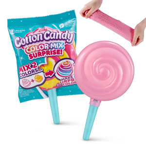 Oosh Slime Cotton Candy Color Mix Surprise By Zuru Blue Handle Pink Slime Scented Fluffy Soft Stretchy Stress Relief Part