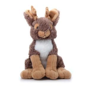 The Petting Zoo Jackalope Stuffed Animal Gifts For Kids Wild Onez Zoo Animals Jackalope Plush Toy 12 Inches