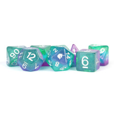 Unicorn Resin Poly Dice Set Aurora 7